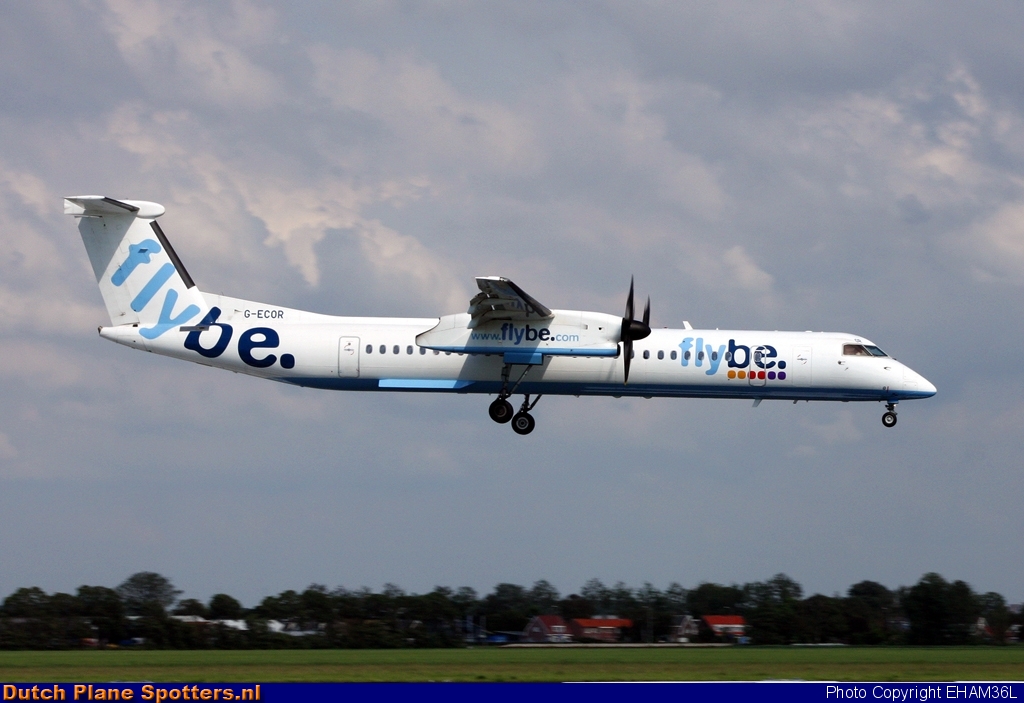 G-ECOR Bombardier Dash 8-Q400 Flybe by EHAM36L