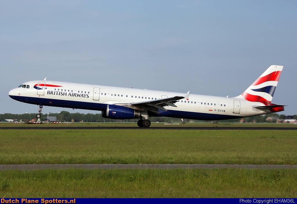 G-EUXM Airbus A321 British Airways by EHAM36L