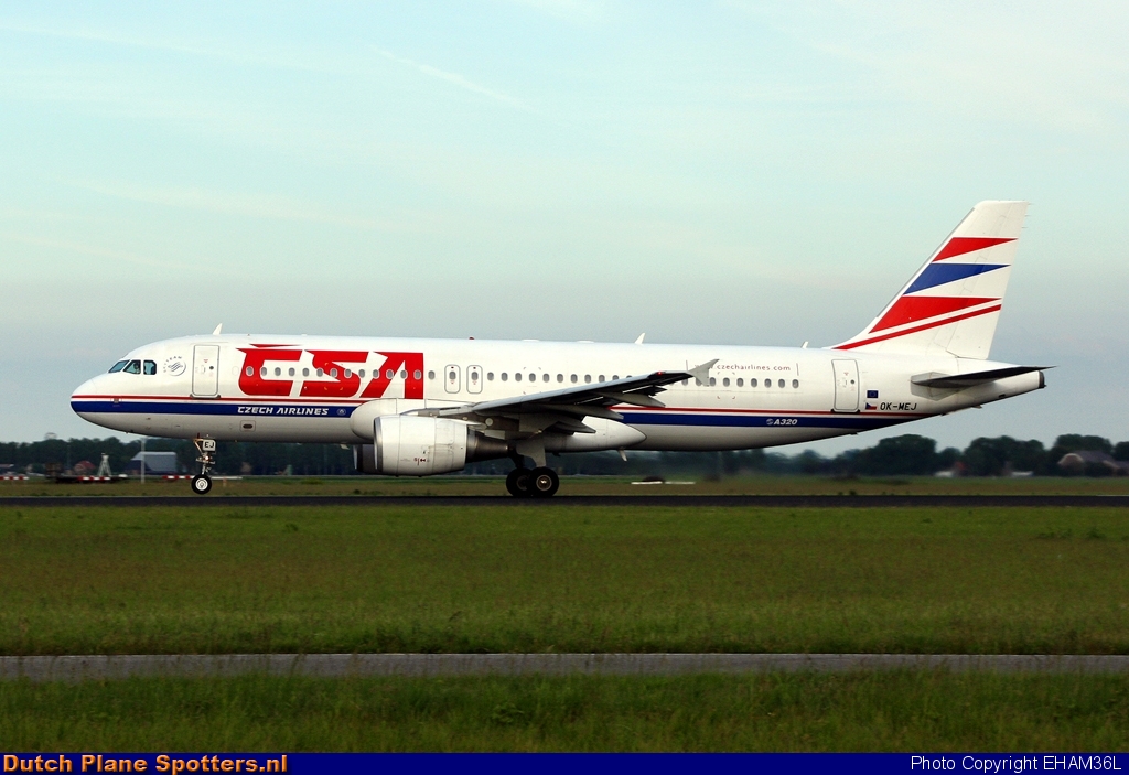 OK-MEJ Airbus A320 CSA Czech Airlines by EHAM36L