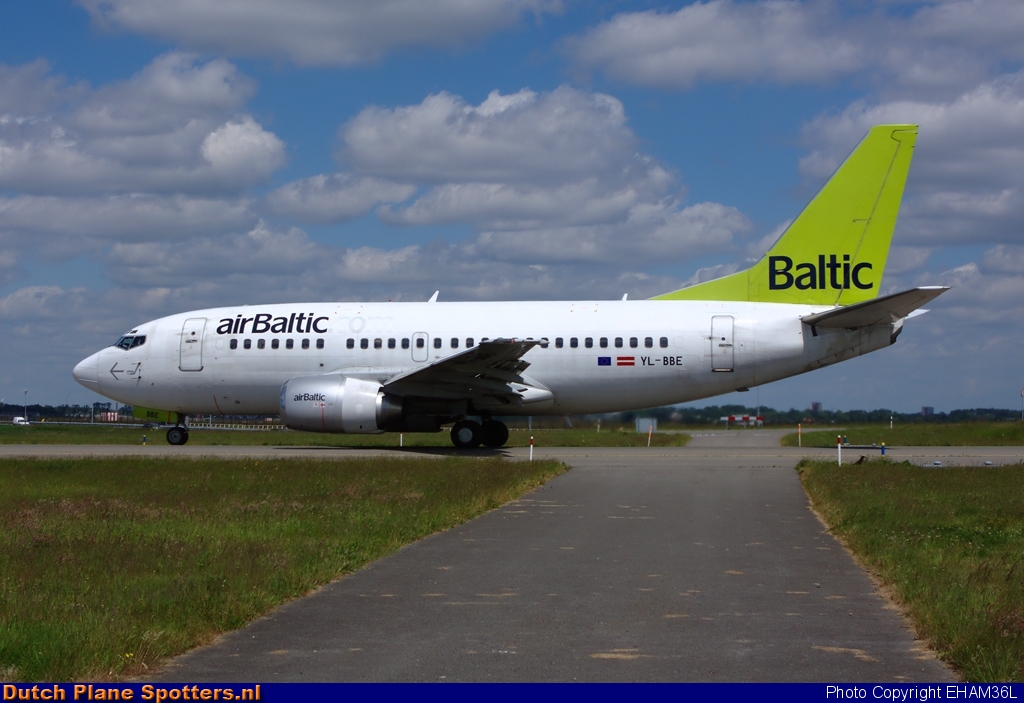YL-BBE Boeing 737-500 Air Baltic by EHAM36L