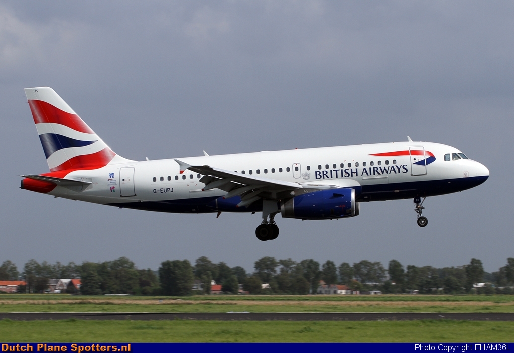 G-EUPJ Airbus A319 British Airways by EHAM36L