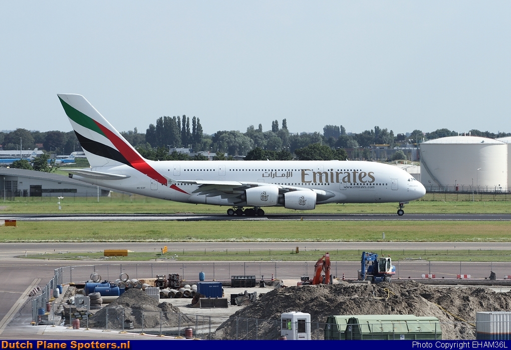 A6-EDF Airbus A380-800 Emirates by EHAM36L