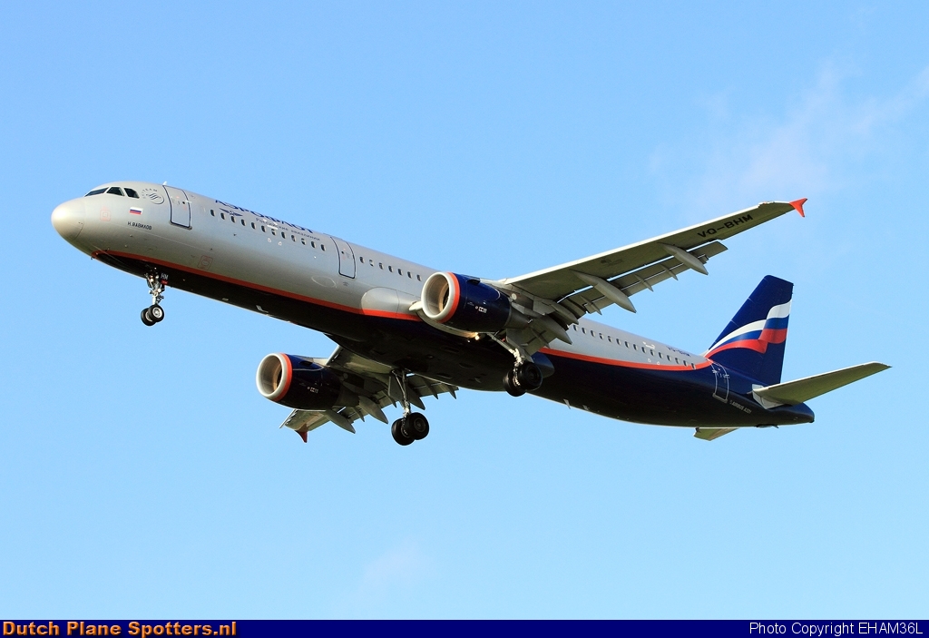 VQ-BHM Airbus A321 Aeroflot - Russian Airlines by EHAM36L