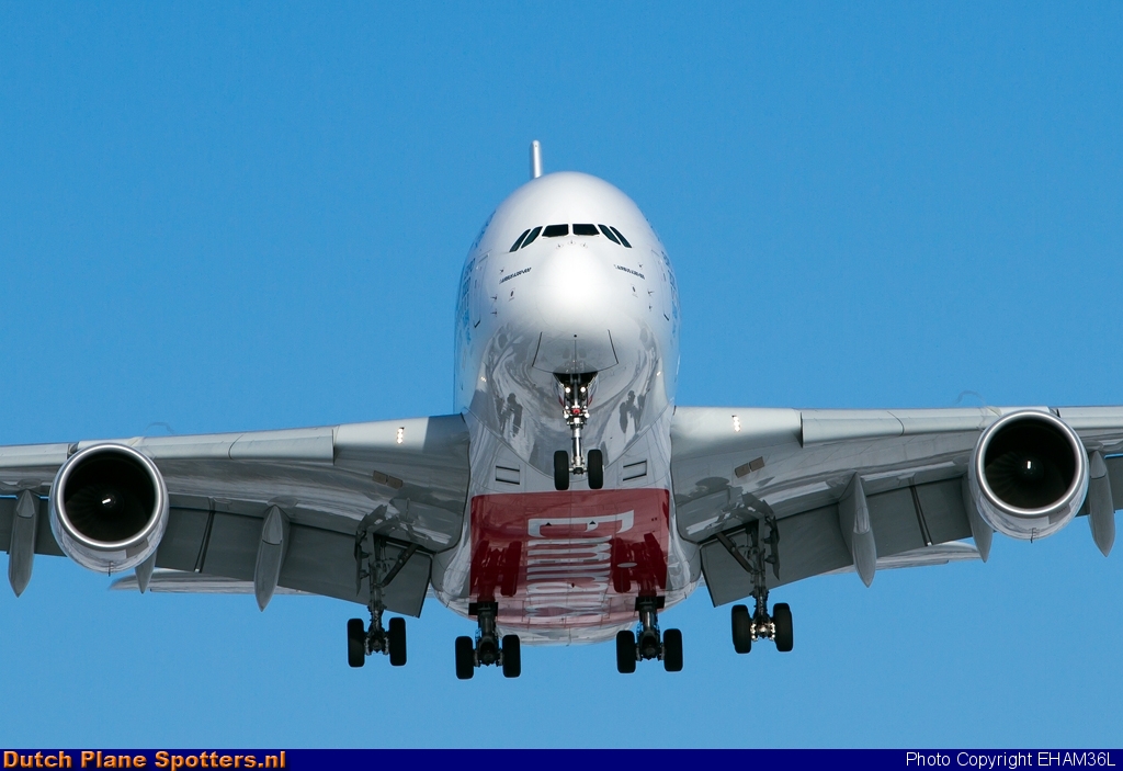 A6-EDK Airbus A380-800 Emirates by EHAM36L