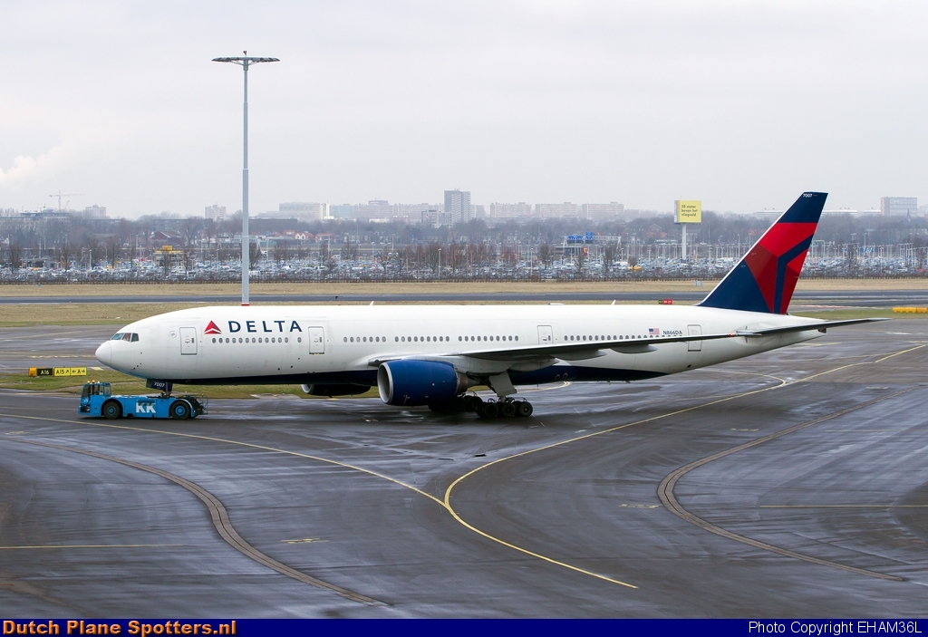 N866DA Boeing 777-200 Delta Airlines by EHAM36L