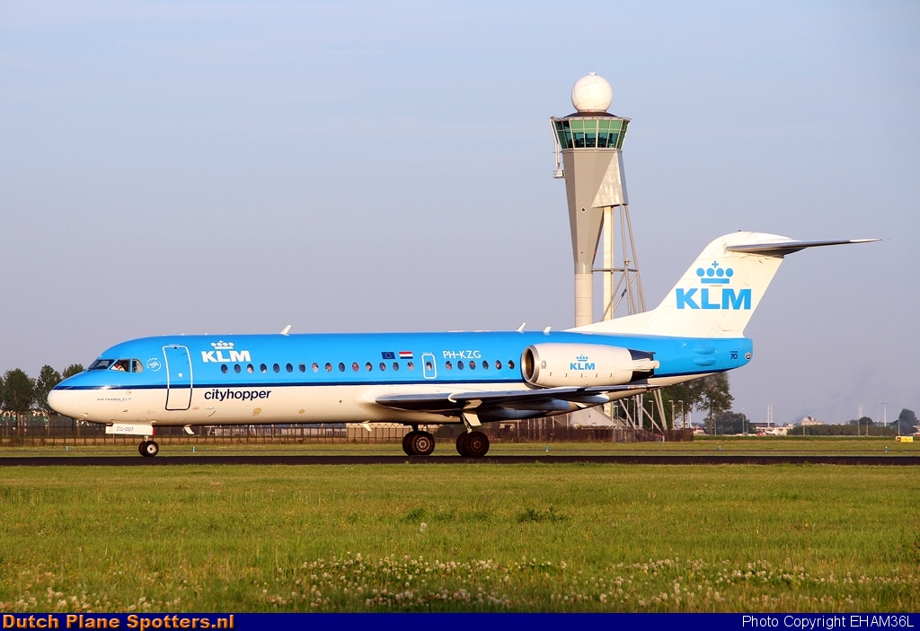PH-KZG Fokker 70 KLM Cityhopper by EHAM36L
