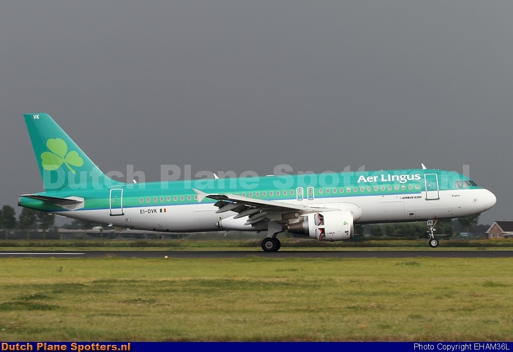 EI-DVK Airbus A320 Aer Lingus by EHAM36L