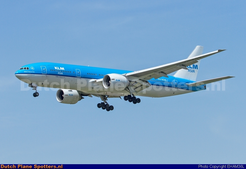 PH-BQN Boeing 777-200 KLM Asia by EHAM36L