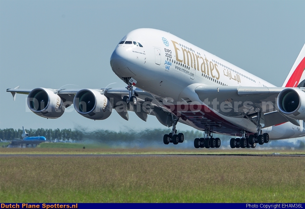 A6-EEM Airbus A380-800 Emirates by EHAM36L