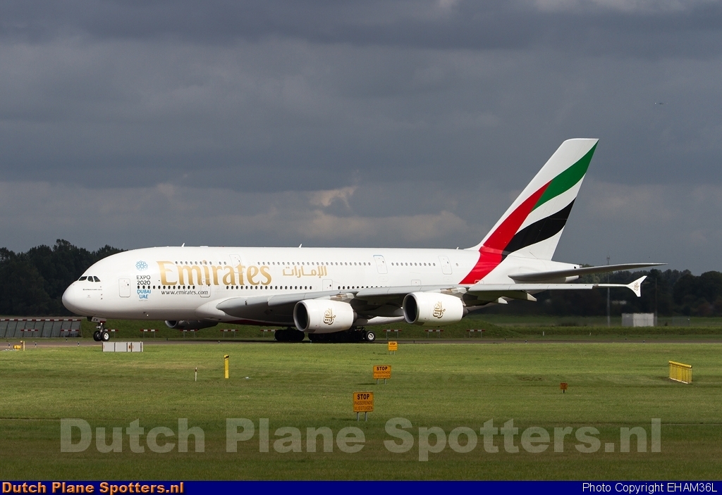 A6-EEN Airbus A380-800 Emirates by EHAM36L