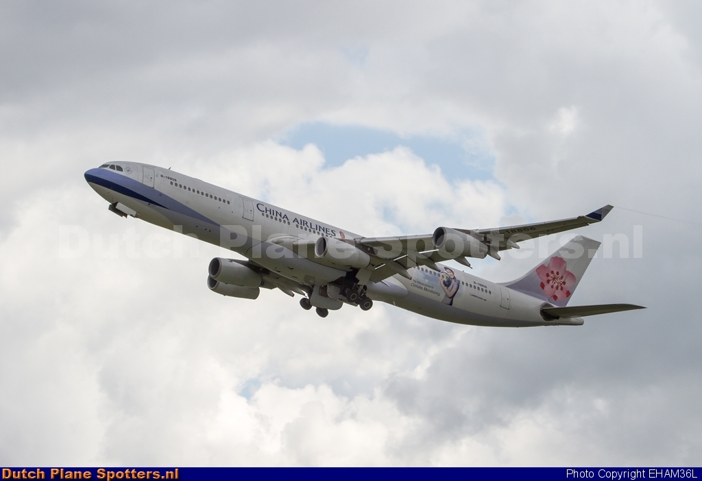 B-18806 Airbus A340-300 China Airlines by EHAM36L