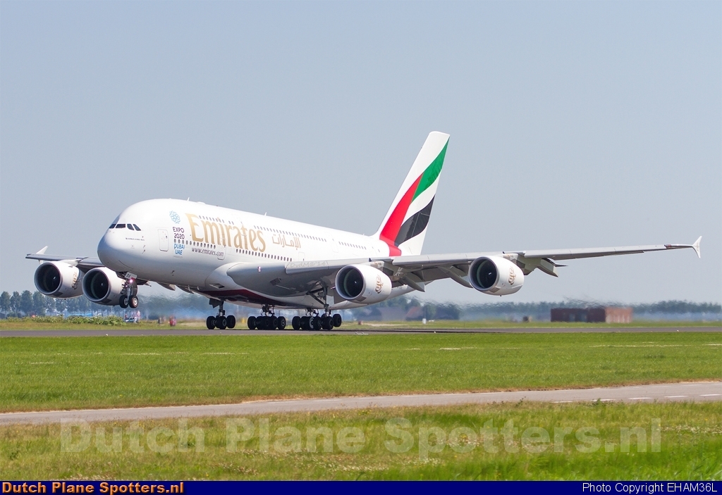 A6-EDX Airbus A380-800 Emirates by EHAM36L