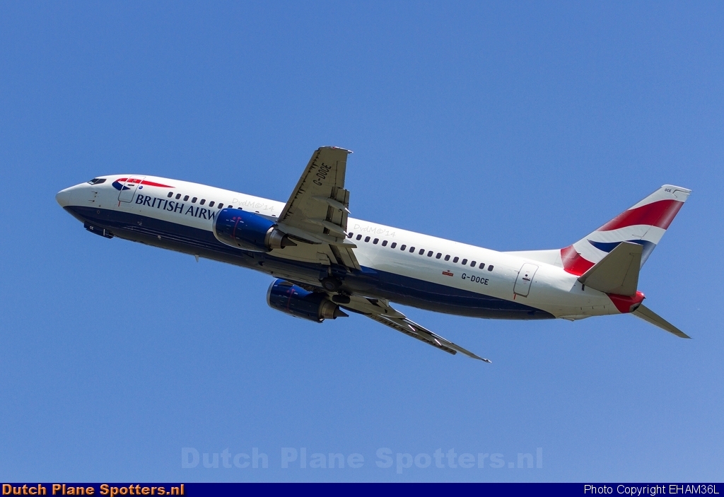 G-DOCE Boeing 737-400 British Airways by EHAM36L