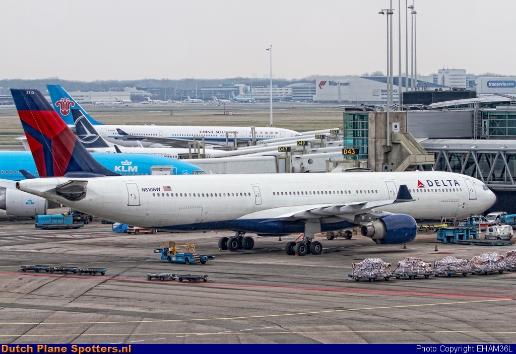 N810NW Airbus A330-300 Delta Airlines by EHAM36L