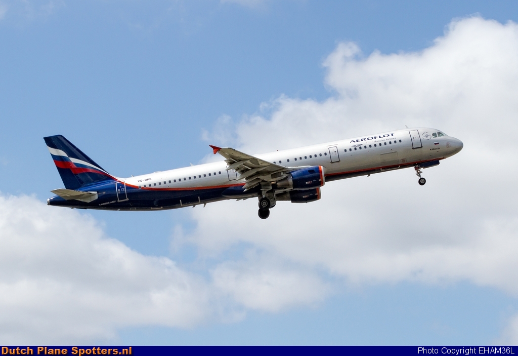 VQ-BHK Airbus A321 Aeroflot - Russian Airlines by EHAM36L