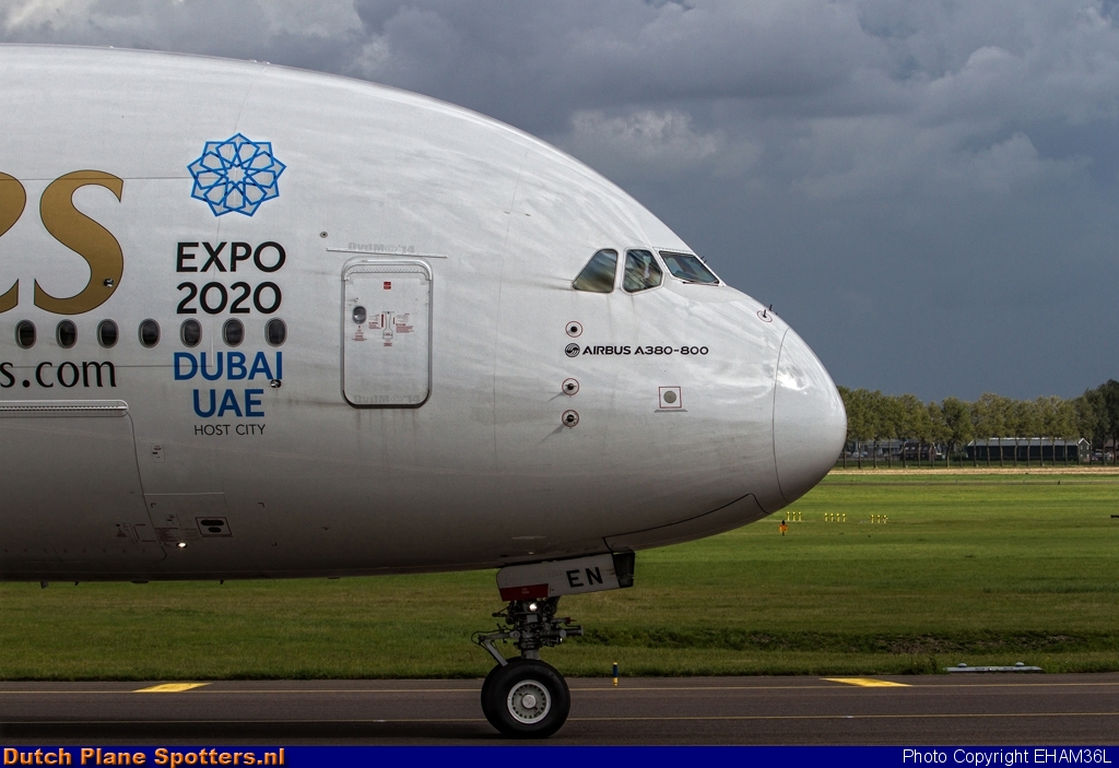 A6-EEN Airbus A380-800 Emirates by EHAM36L