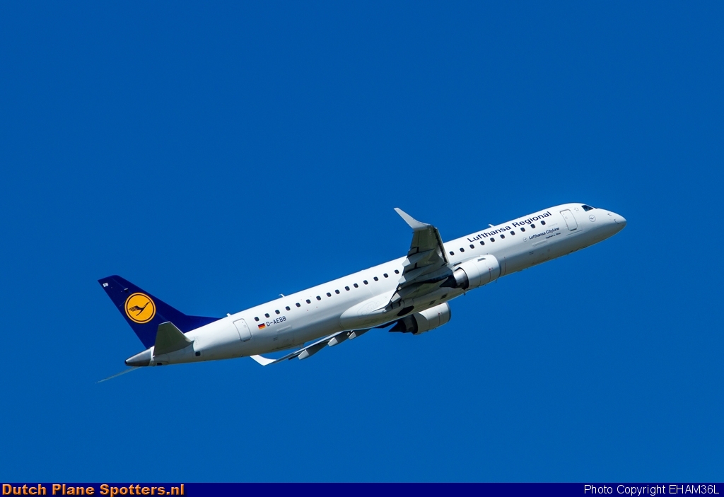 D-AEBB Embraer 195 CityLine (Lufthansa Regional) by EHAM36L