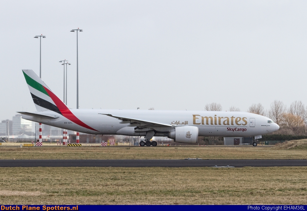 A6-EFL Boeing 777-F Emirates Sky Cargo by EHAM36L