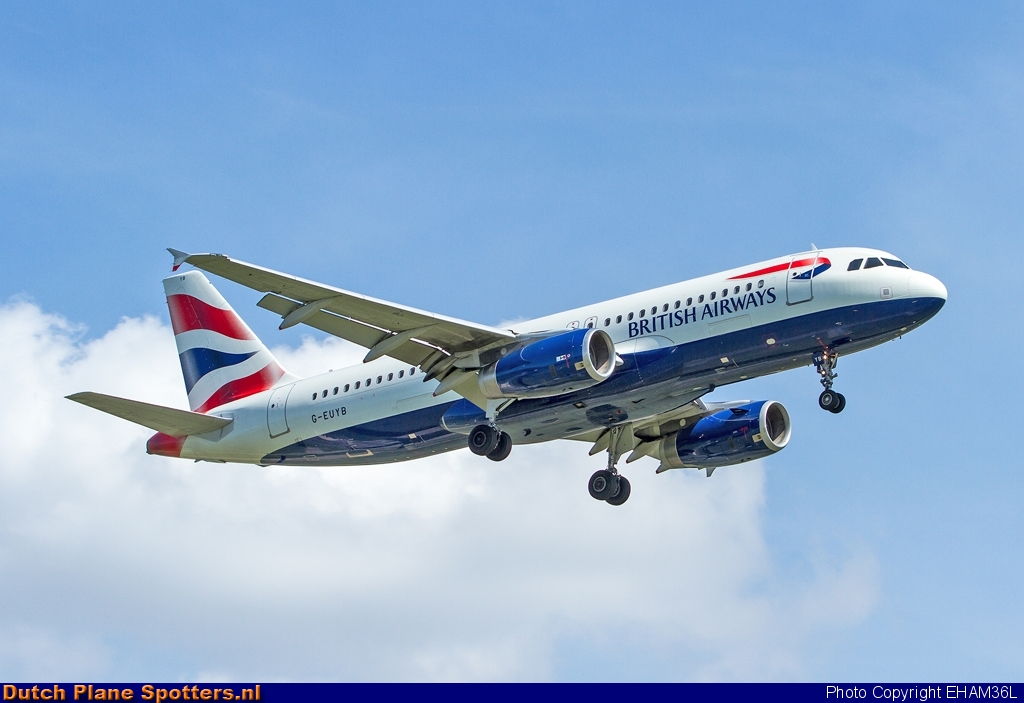 G-EUYB Airbus A320 British Airways by EHAM36L