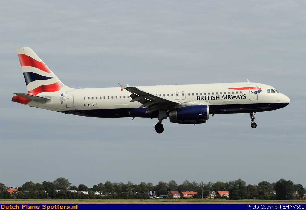 G-EUUY Airbus A320 British Airways by EHAM36L