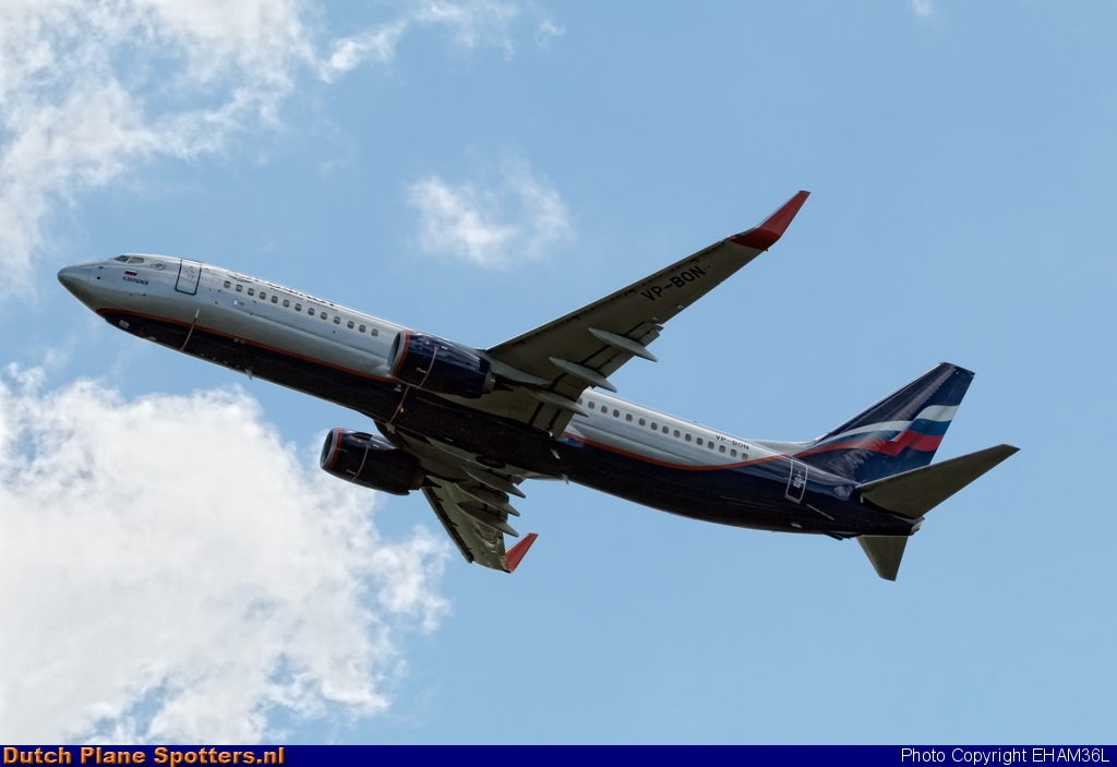 VP-BON Boeing 737-800 Aeroflot - Russian Airlines by EHAM36L