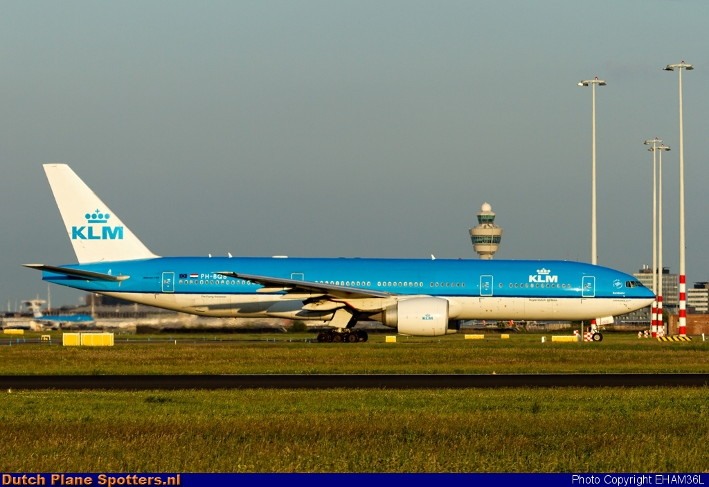 PH-BQB Boeing 777-200 KLM Royal Dutch Airlines by EHAM36L