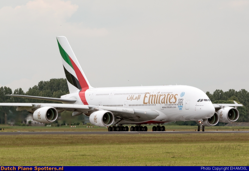 A6-EOU Airbus A380-800 Emirates by EHAM36L