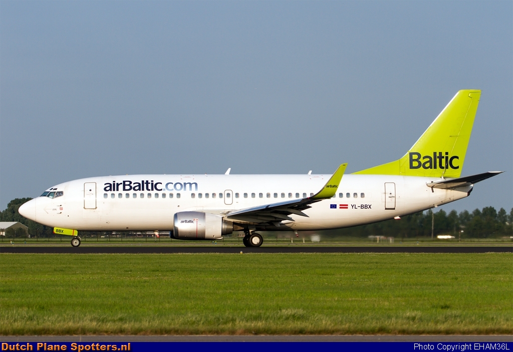 YL-BBX Boeing 737-300 Air Baltic by EHAM36L