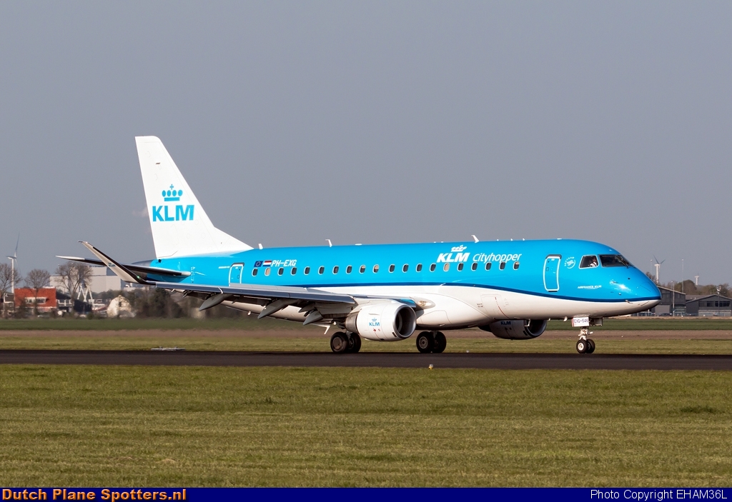 PH-EXG Embraer 175 KLM Cityhopper by EHAM36L