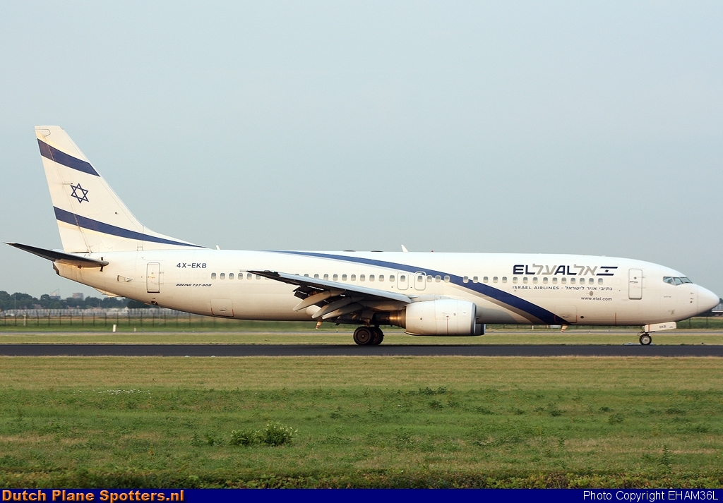 4X-EKB Boeing 737-800 El Al Israel Airlines by EHAM36L
