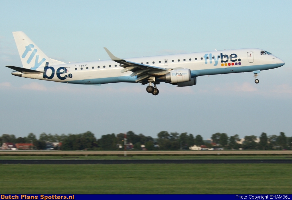 G-FBEF Embraer 195 Flybe by EHAM36L