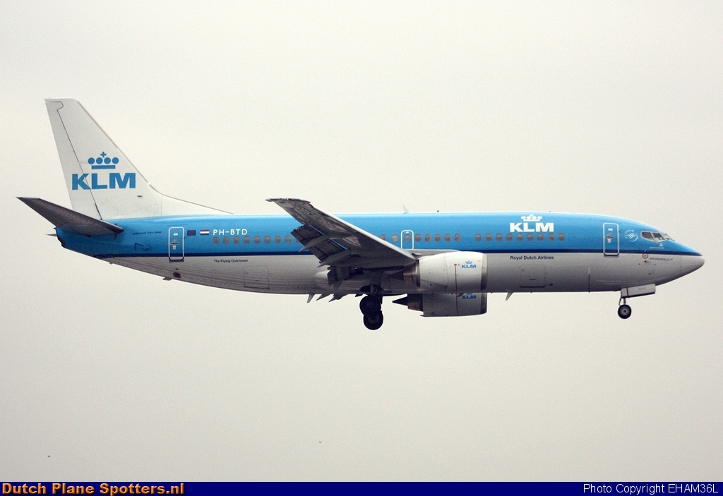 PH-BTD Boeing 737-300 KLM Royal Dutch Airlines by EHAM36L