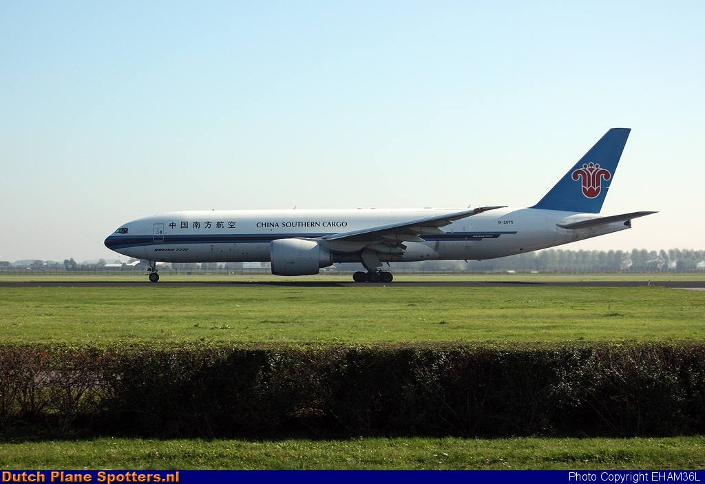 B-2075 Boeing 777-F China Southern Cargo by EHAM36L