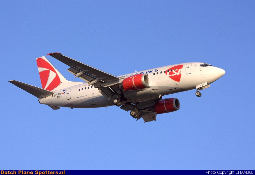 OK-EGO Boeing 737-500 CSA Czech Airlines by EHAM36L