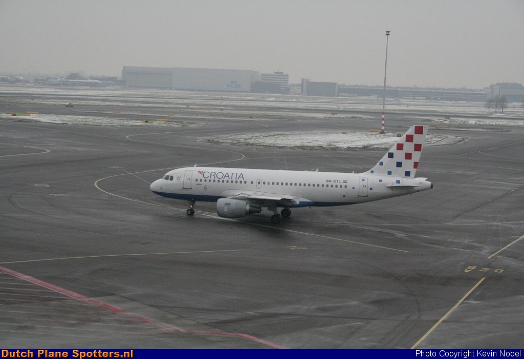 9A-CTL Airbus A319 Croatia Airlines by Kevin Nobel
