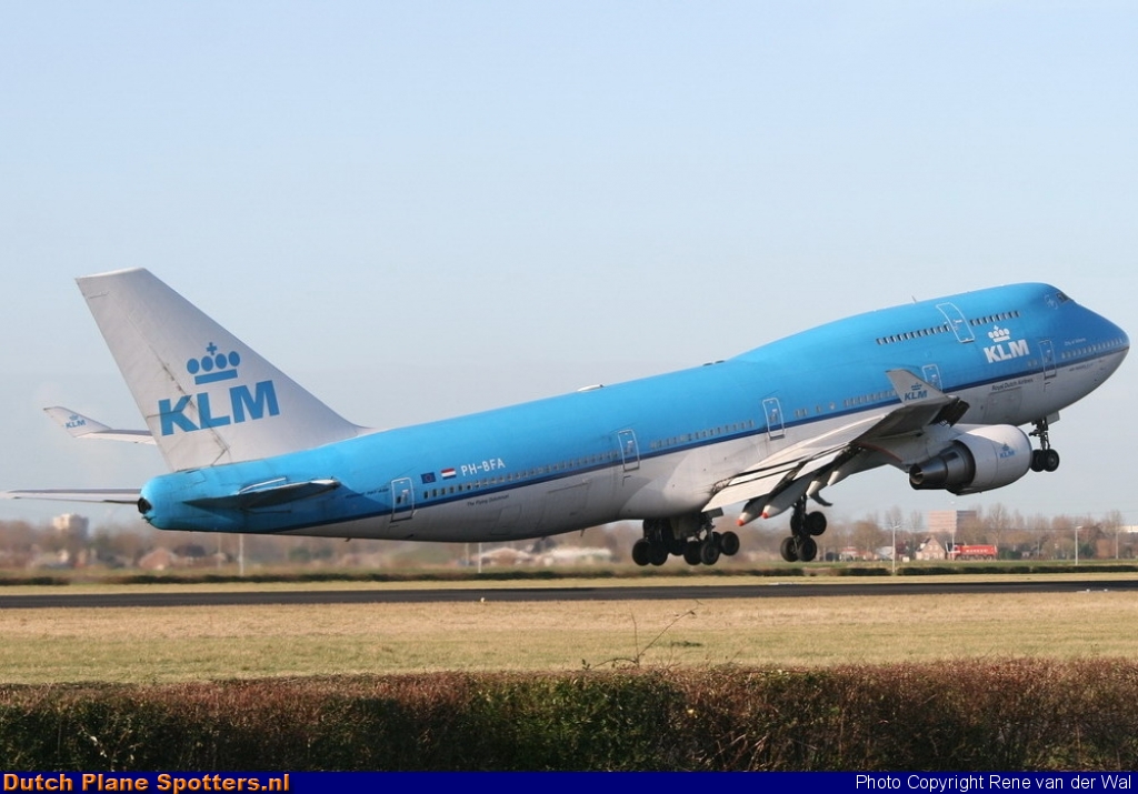 PH-BFA Boeing 747-400 KLM Royal Dutch Airlines by Rene van der Wal