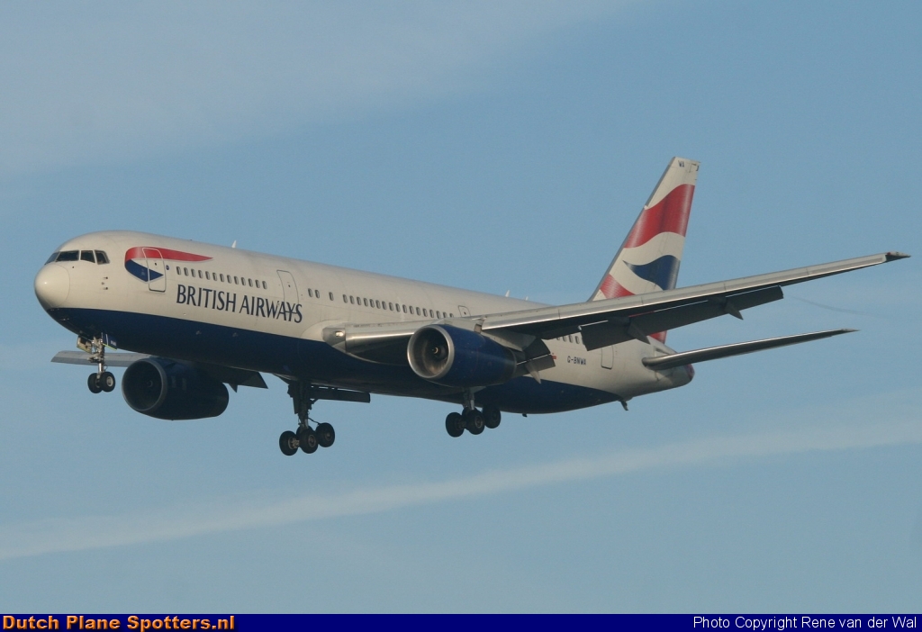 G-BNWA Boeing 767-300 British Airways by Rene van der Wal