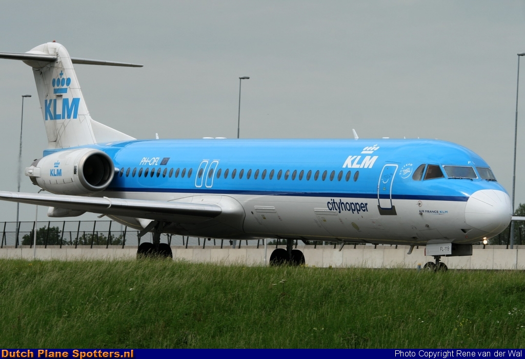 PH-OFL Fokker 100 KLM Cityhopper by Rene van der Wal