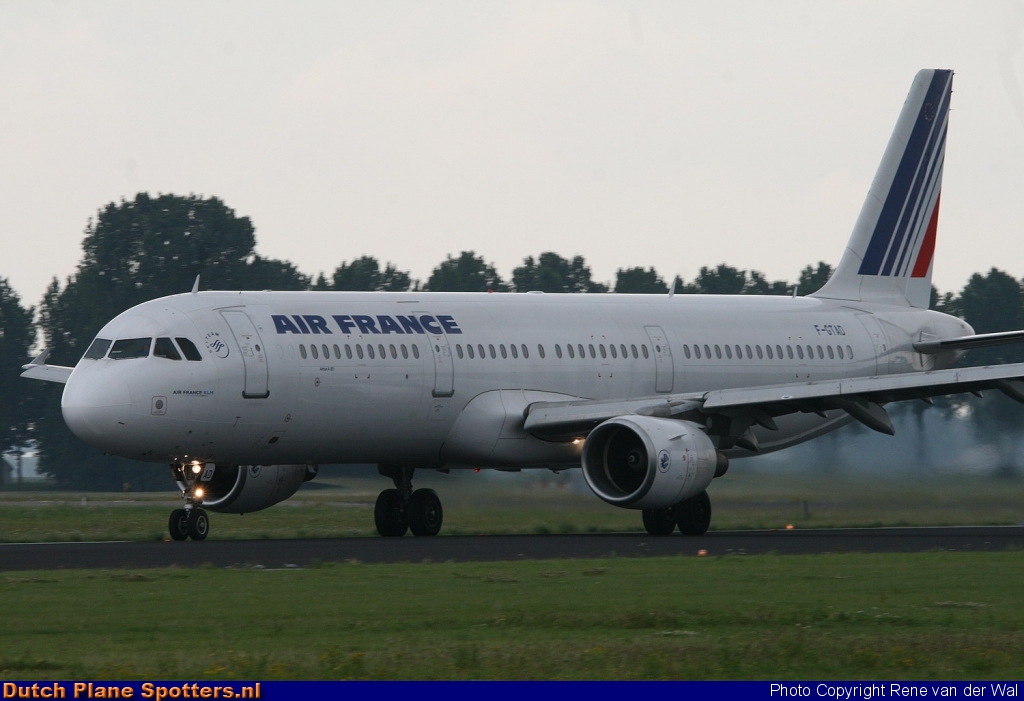 F-GTAD Airbus A321 Air France by Rene van der Wal
