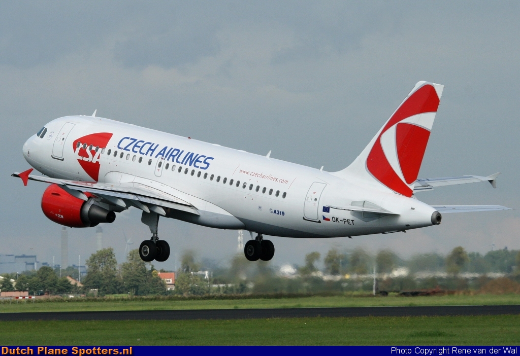 OK-PET Airbus A319 CSA Czech Airlines by Rene van der Wal