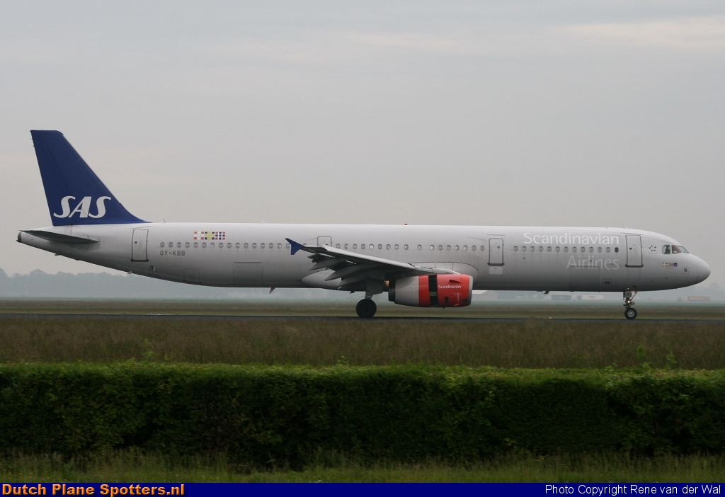 OY-KBB Airbus A321 SAS Scandinavian Airlines by Rene van der Wal