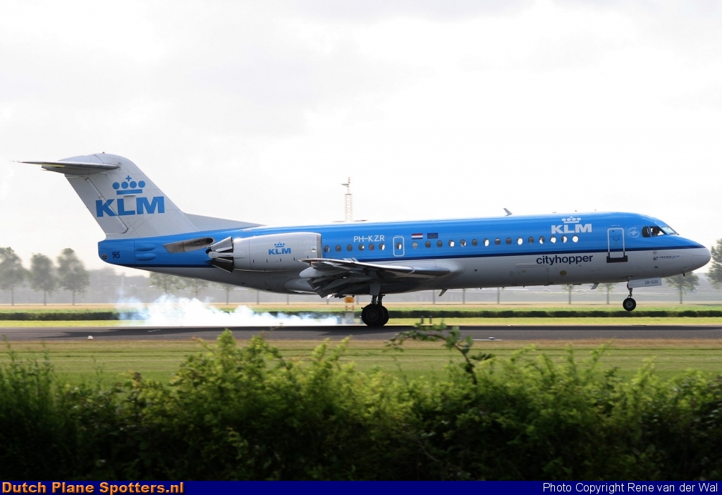 PH-KZR Fokker 70 KLM Cityhopper by Rene van der Wal