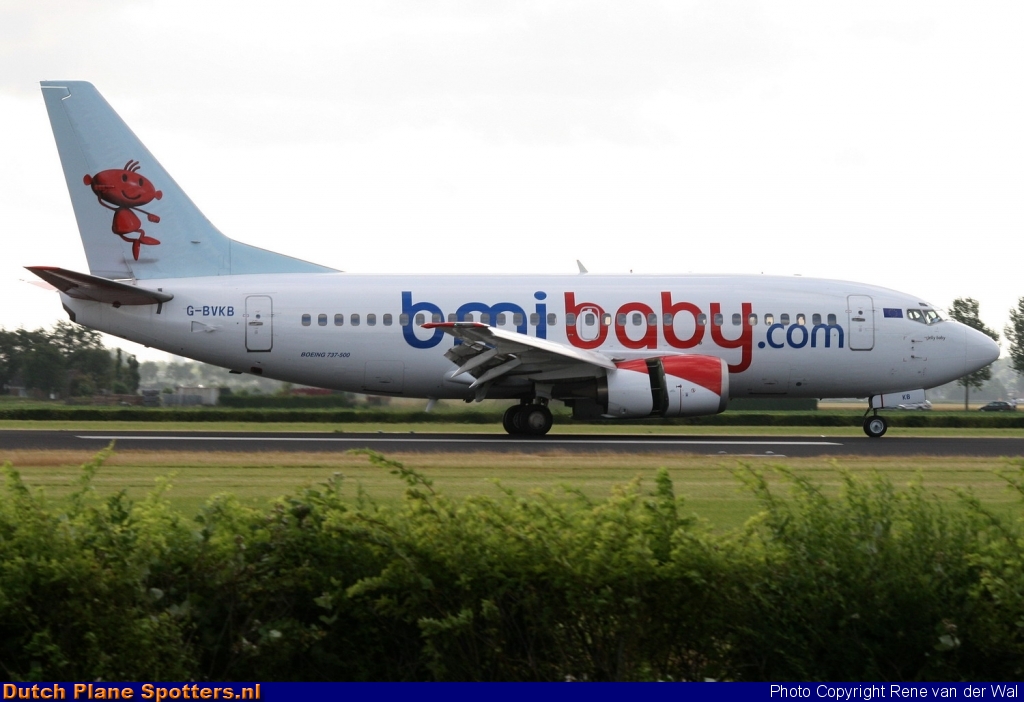 G-BVKB Boeing 737-500 BMI Baby by Rene van der Wal
