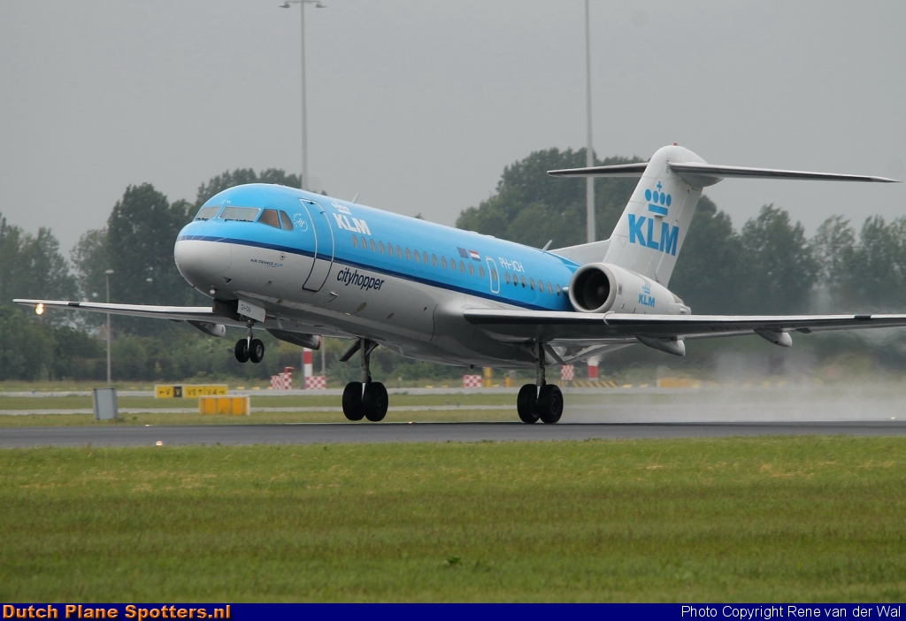 PH-JCH Fokker 70 KLM Cityhopper by Rene van der Wal