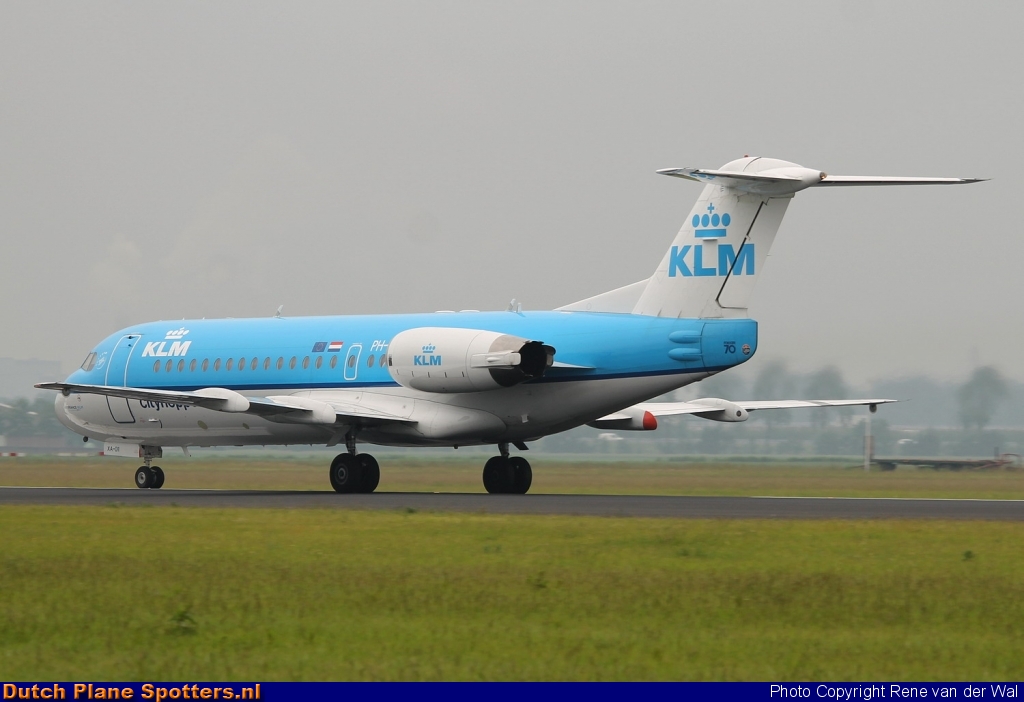 PH-WXA Fokker 70 KLM Cityhopper by Rene van der Wal