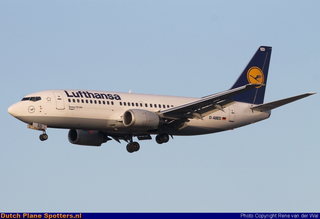 D-ABED Boeing 737-300 Lufthansa by Rene van der Wal