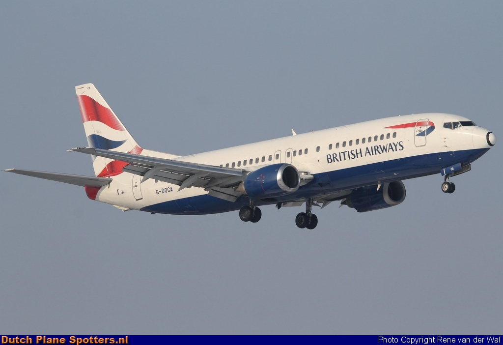 G-DOCA Boeing 737-400 British Airways by Rene van der Wal