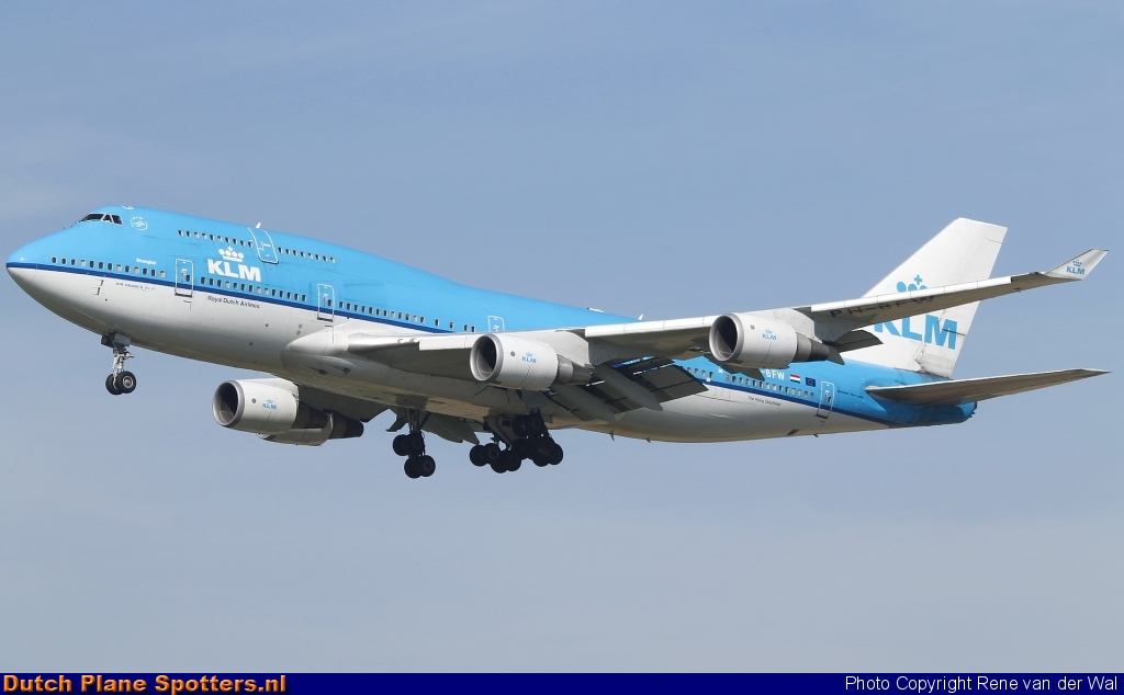 PH-BFW Boeing 747-400 KLM Royal Dutch Airlines by Rene van der Wal