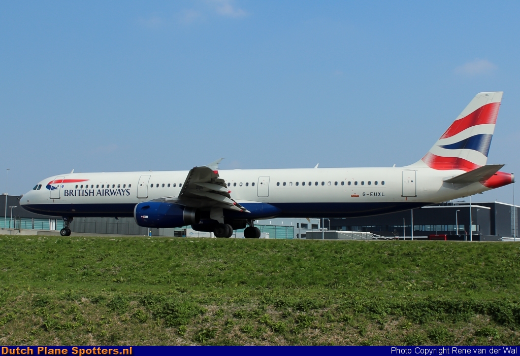 G-EUXL Airbus A321 British Airways by Rene van der Wal