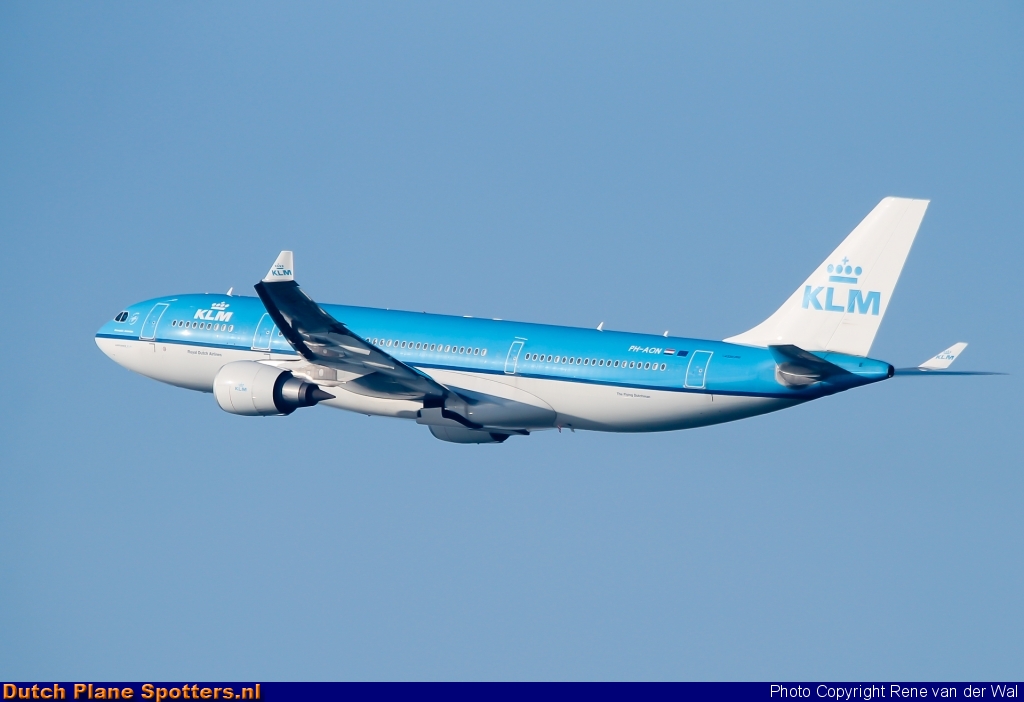 PH-AON Airbus A330-200 KLM Royal Dutch Airlines by Rene van der Wal